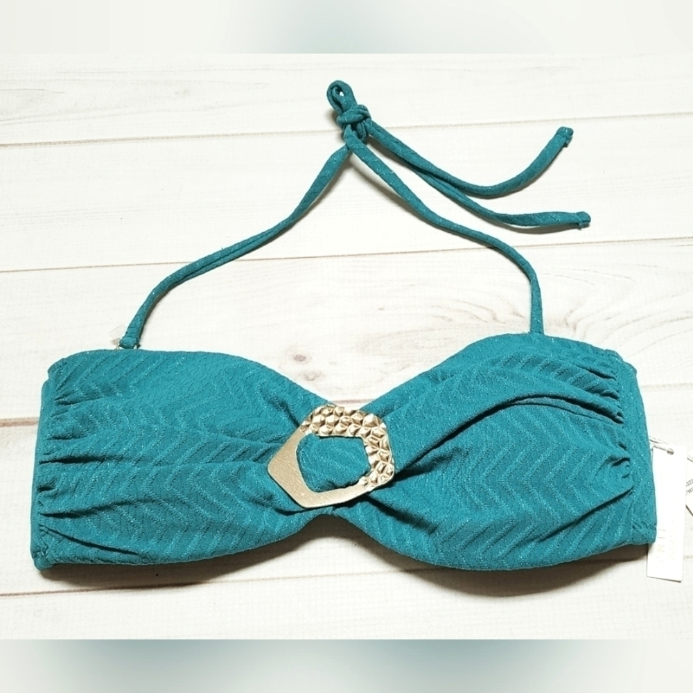 Trina Turk Empire Bandeau Swim Top Size 4 - New With Tags